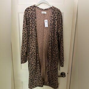 Abercrombie animal print cardigan